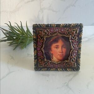 Jay Strongwater Designer Vintage Inspired Enameled Jeweled Decorative Frame